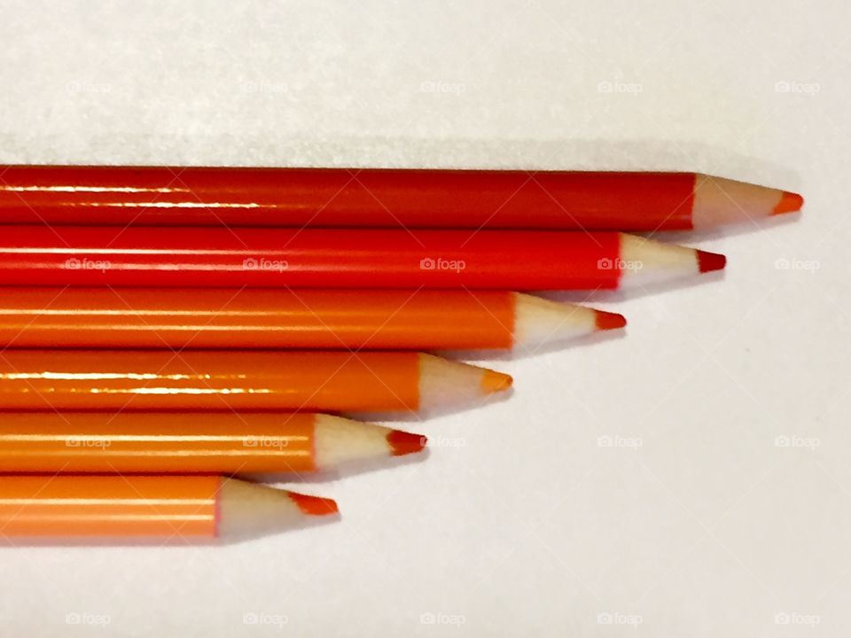 Orange pencils