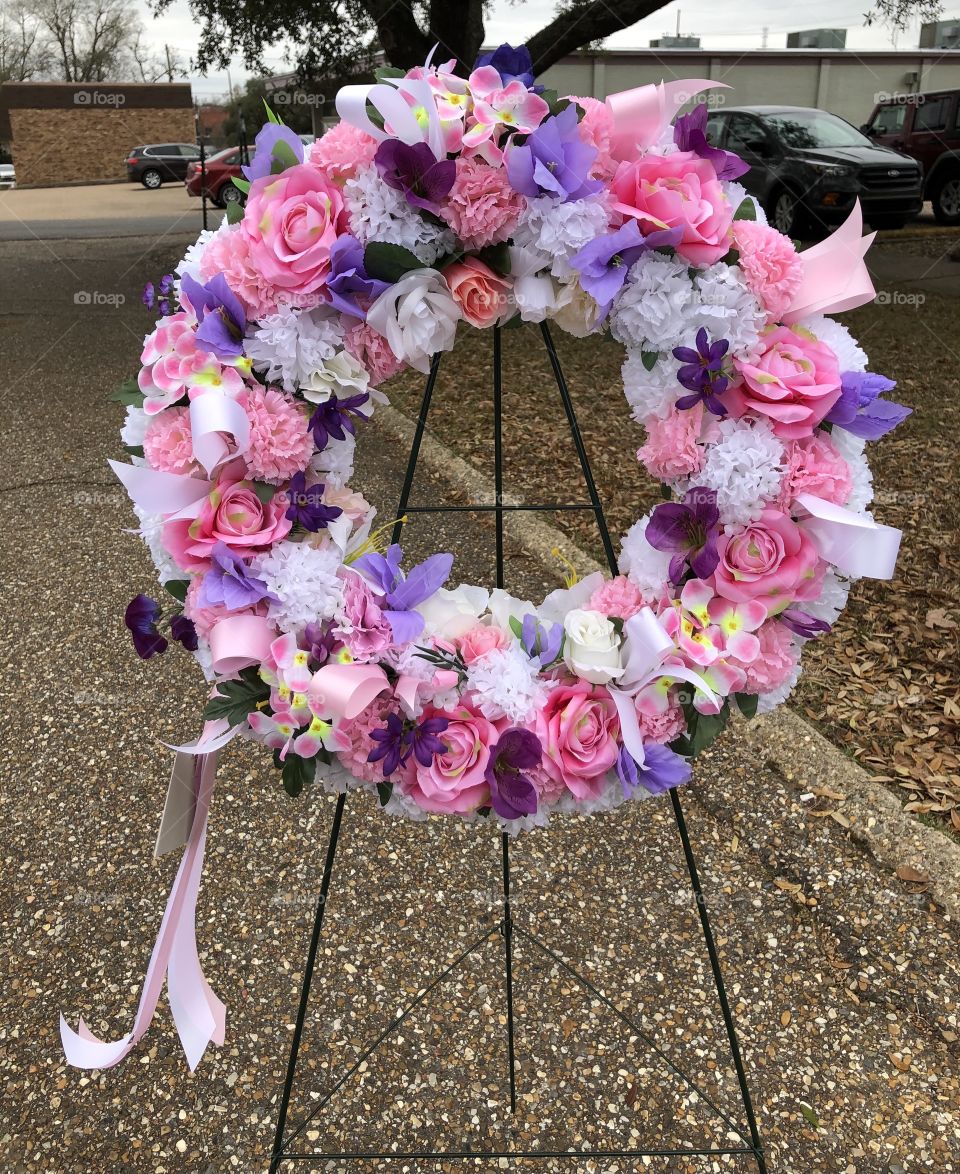 Silk Funeral Arrangement 