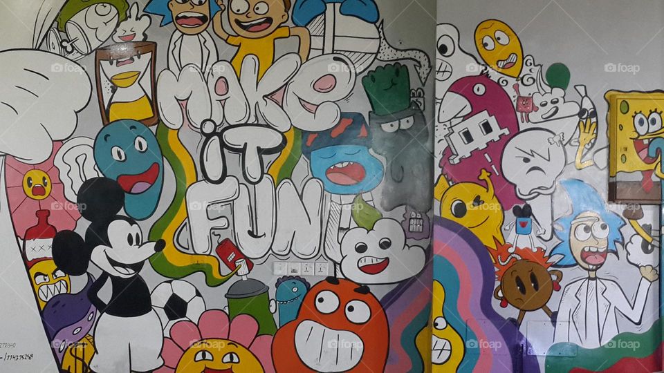 Wall art, I like this kind of art and hope that I can do it 😊