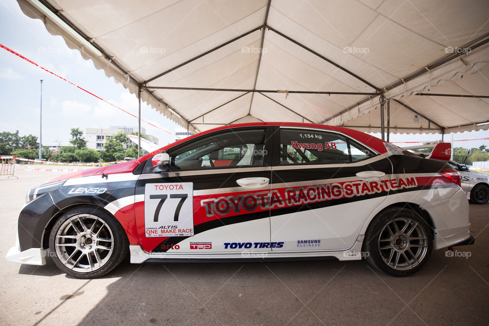 Racing car in Thailand 