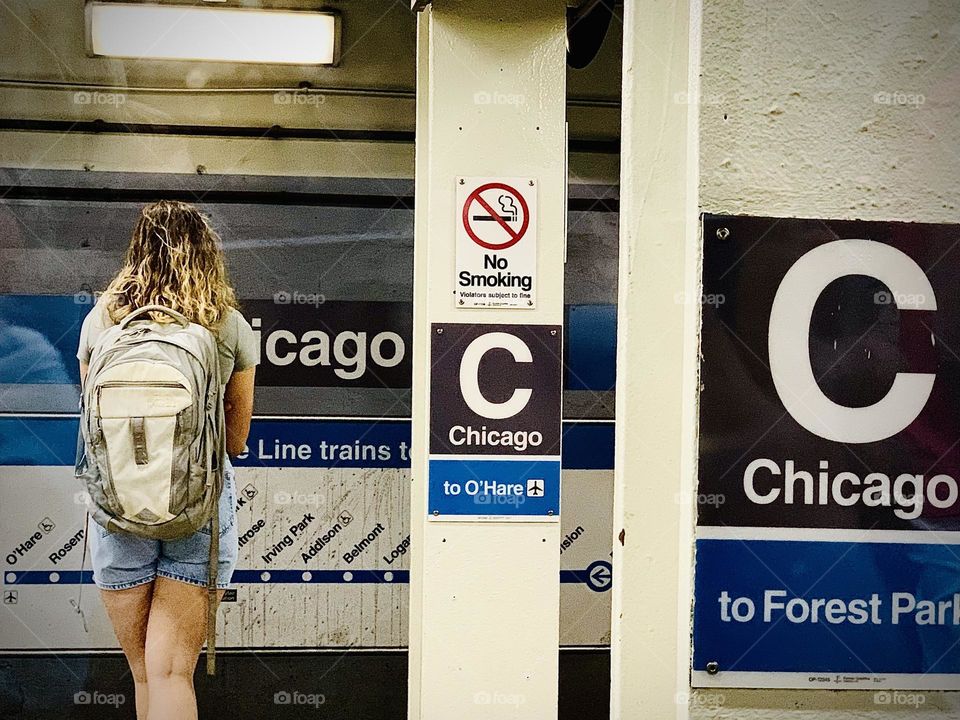 Chicago metro station 