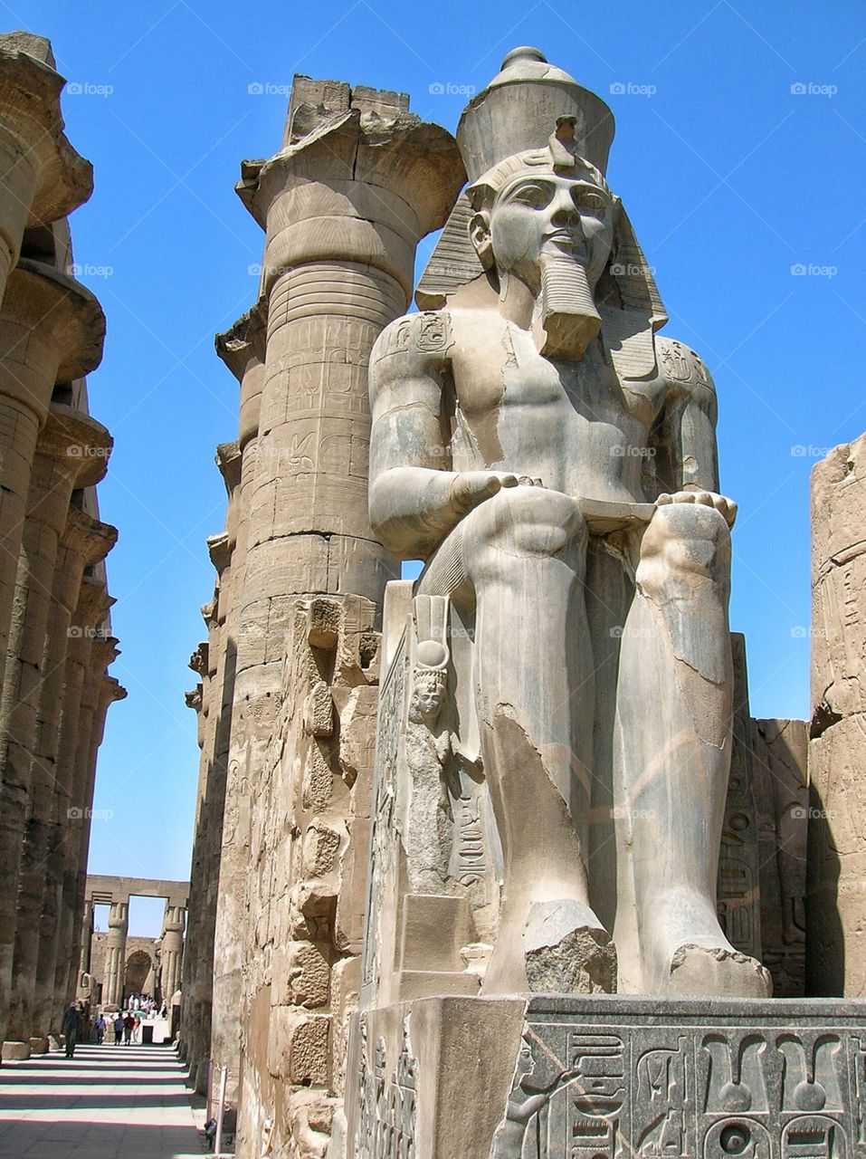 Luxor Temple on a beautiful day