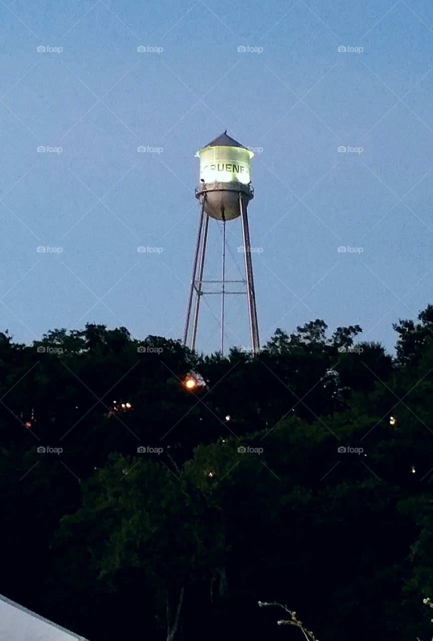 water tower. A water tower in Gruene TX