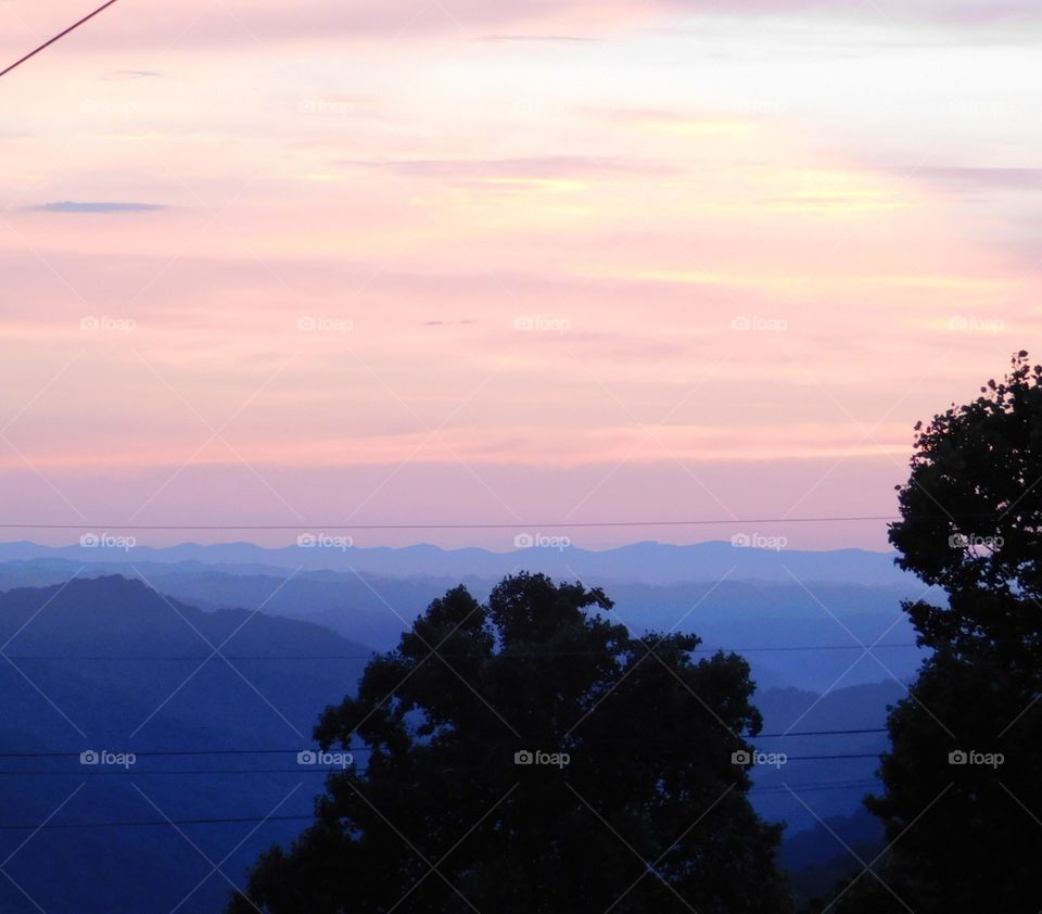 Blue Ridge Mountain Sunset