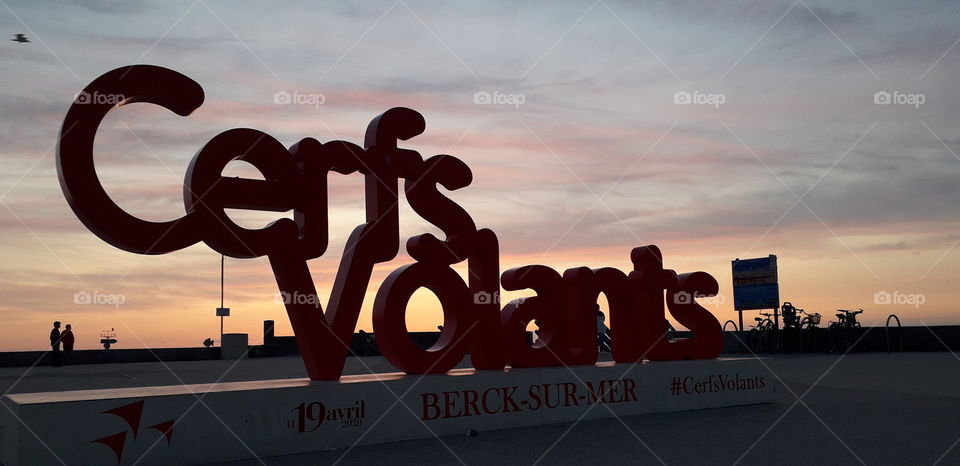 couché de soleil à Berck