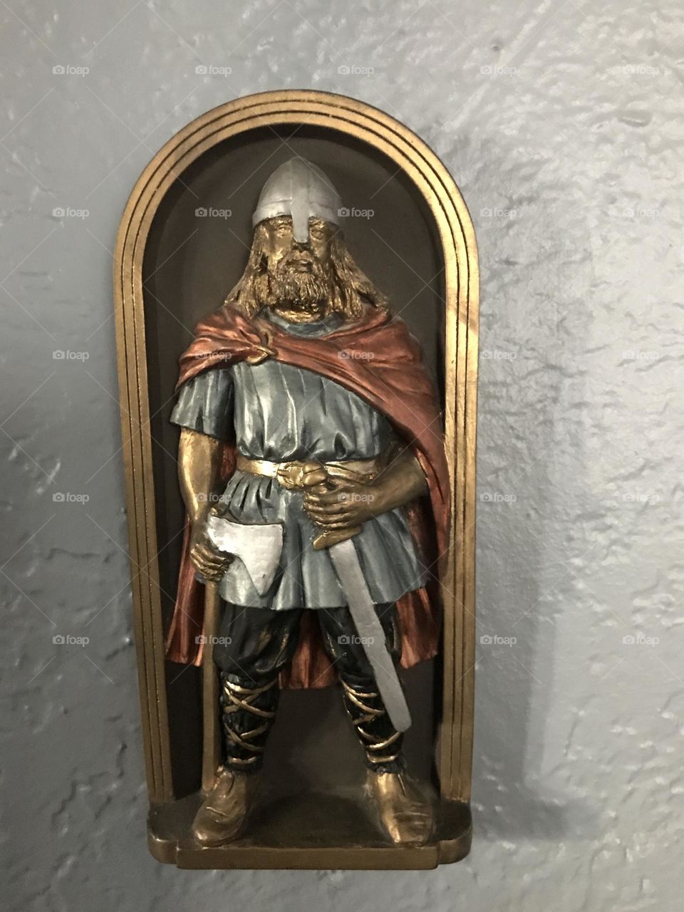 A statue of a Viking warrior as an extraordinary household decor to spice up one’s home.