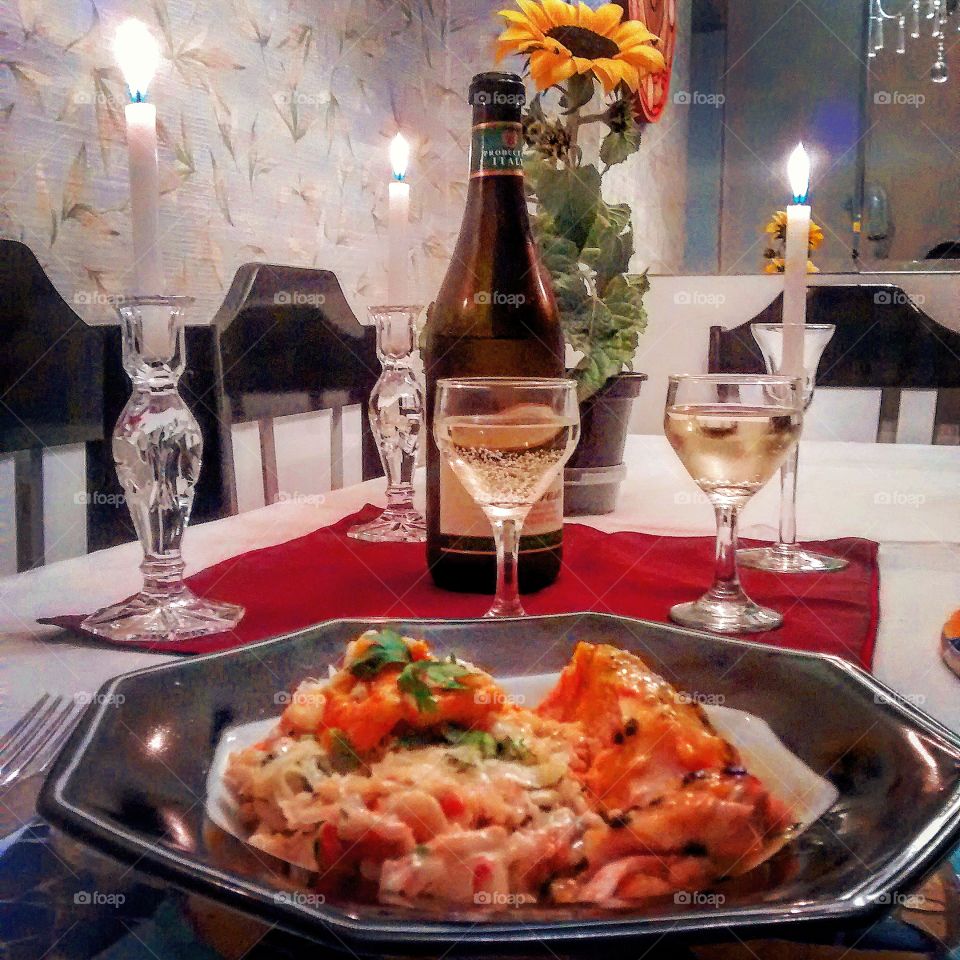 Romantic Dinner. Valentine's day