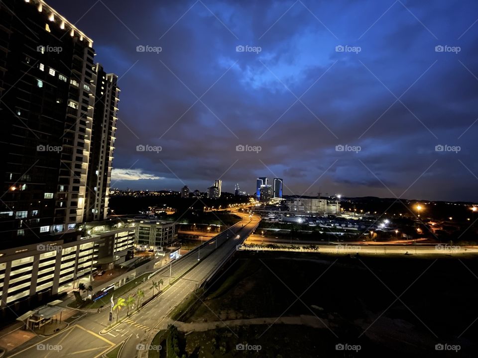 Night view from Clio Residence Putrajaya
