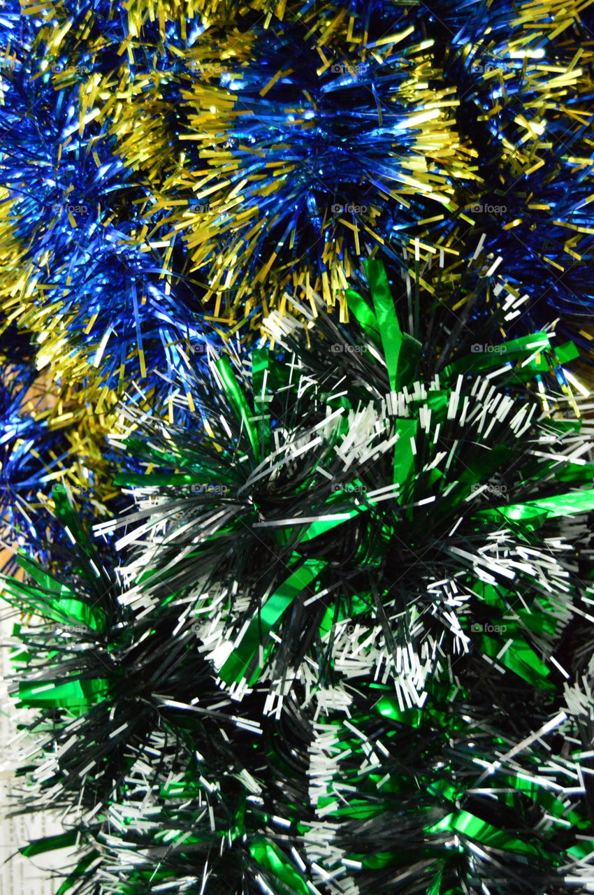 New Year, Christmas, toy, background, garland, tinsel,