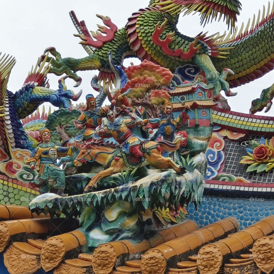 The beauty of temple architecture in Taiwan