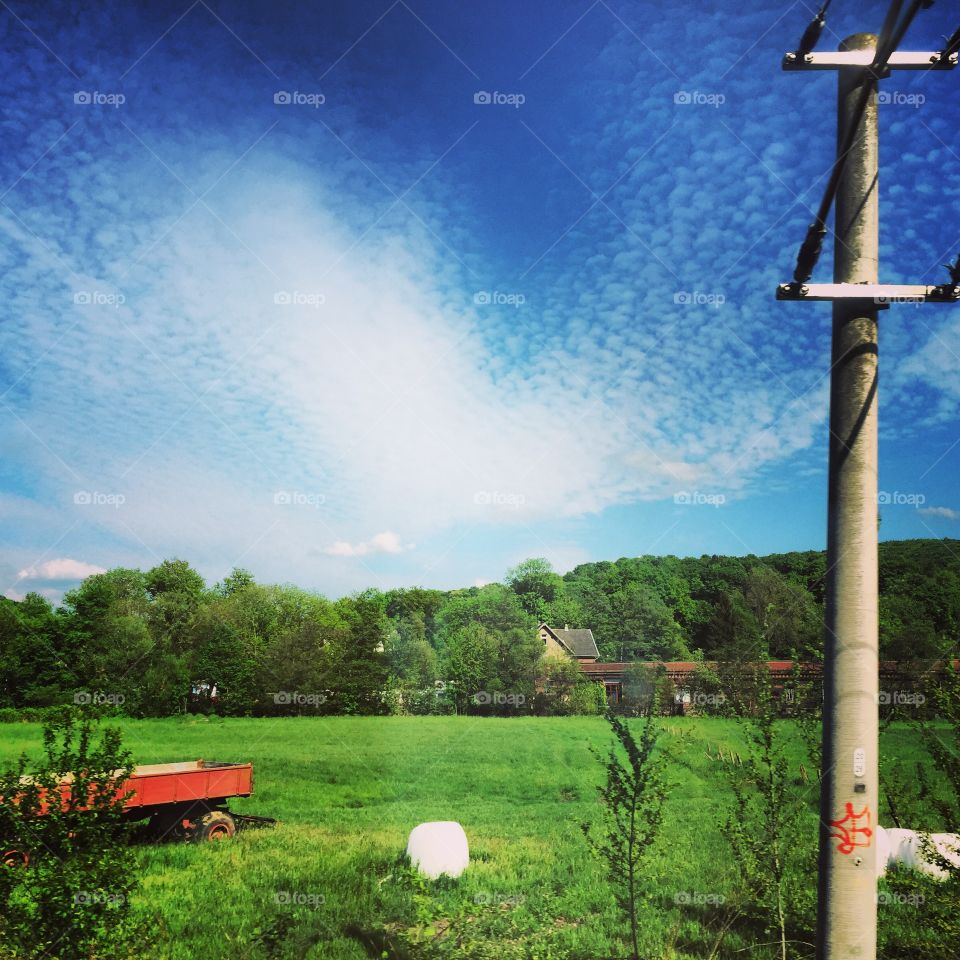 Blue Sky. Nature