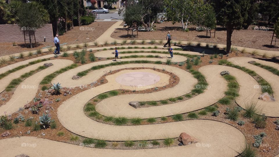 walking labyrinth. San Jose labyrinth