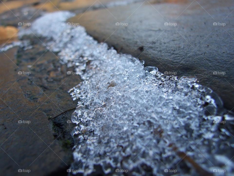 Ice on the ground