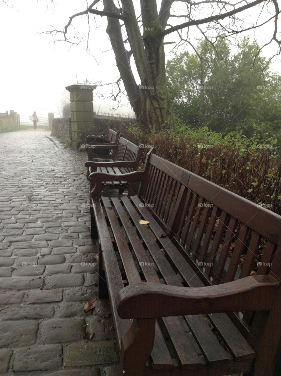 A wooden chair in Howarth 