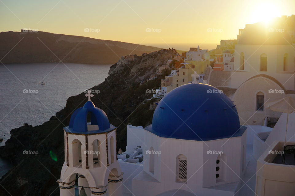 three domes of oia