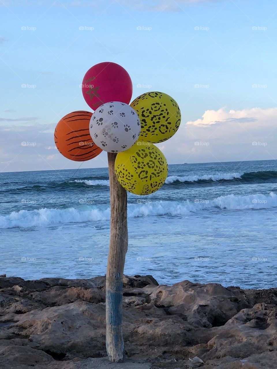 beautiful and multicolor balloons