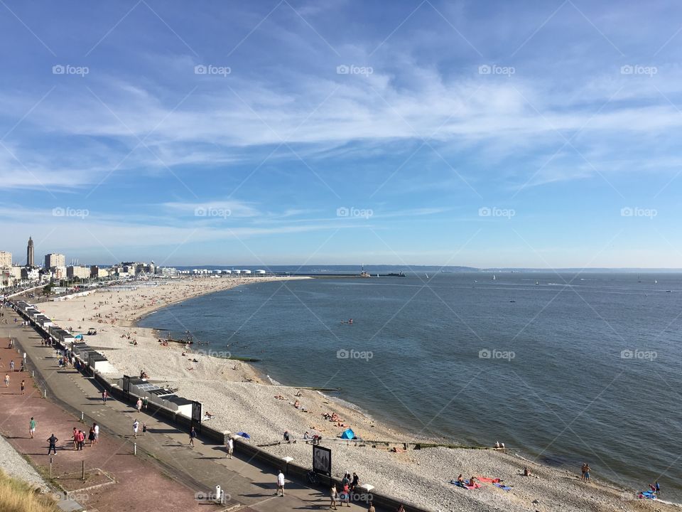 Plage vu Havre 