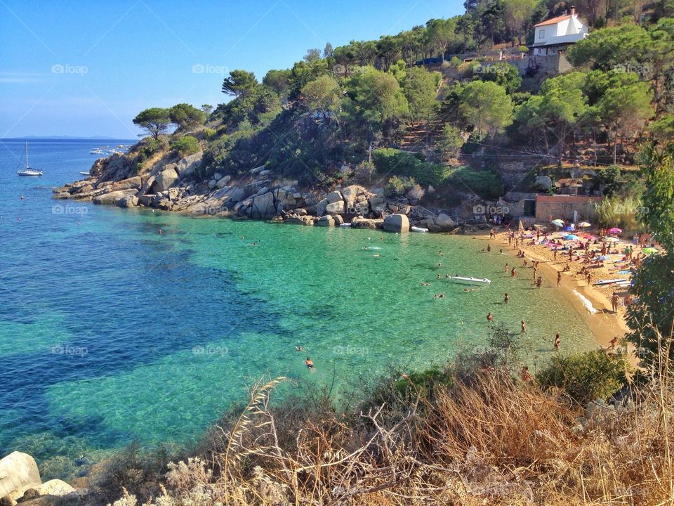 Beautiful beach . Beautiful beach,Caldane beach,Giglio island,Italy