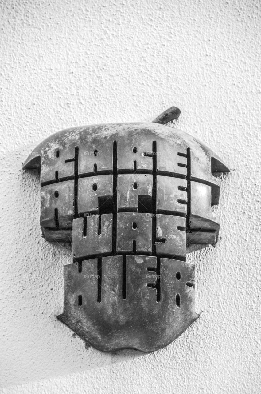 Bronze Statue Karel Appel Was Hier At Amsterdam The Netherlands 2018 In Black And White