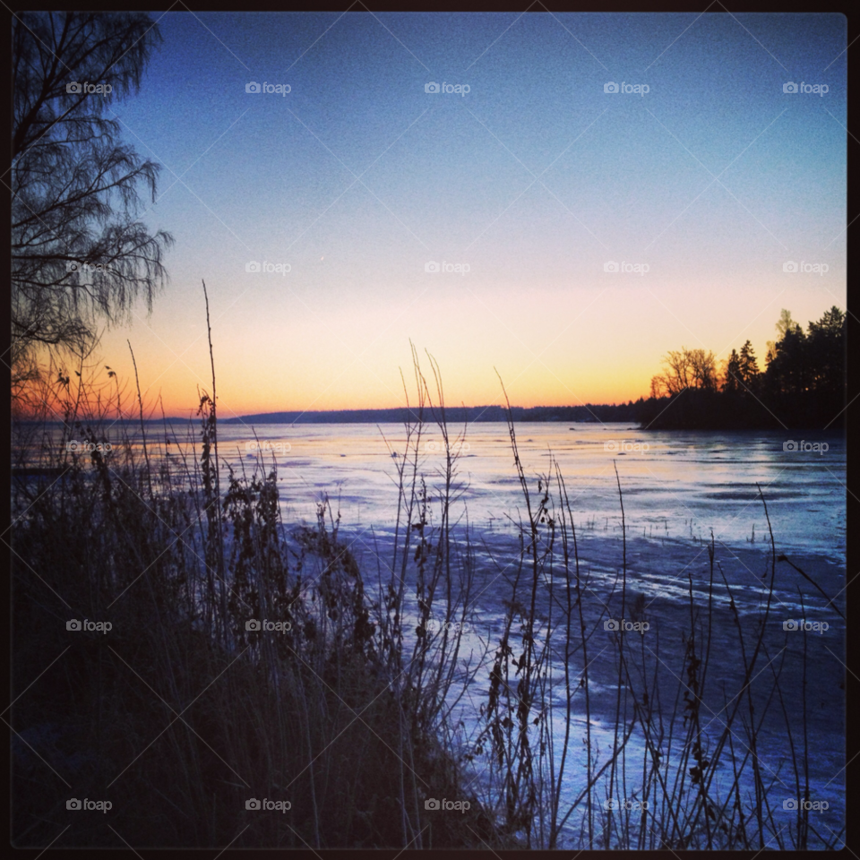 sweden sky ice lake by lollohenrik