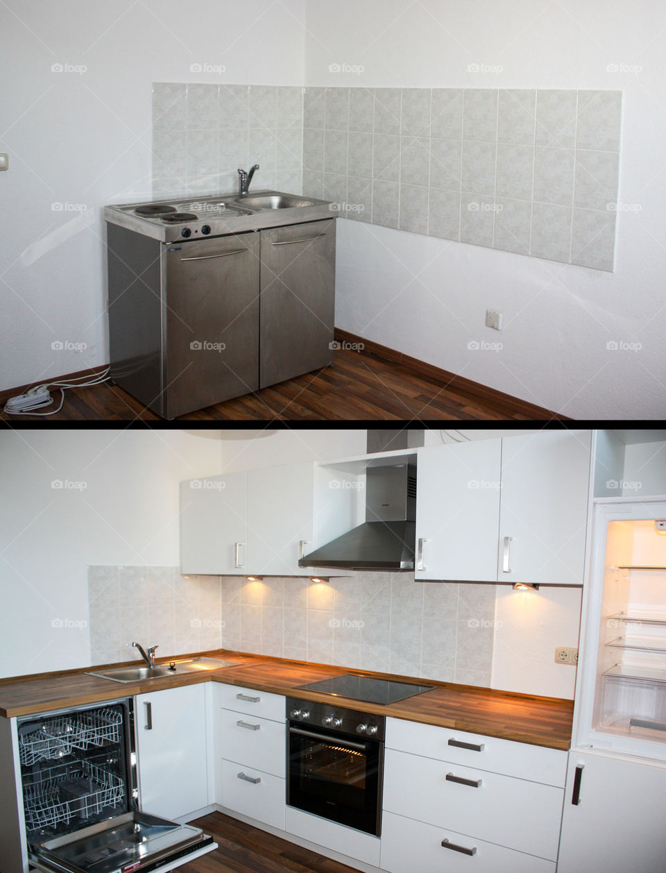 Kitchen remodel before and after 