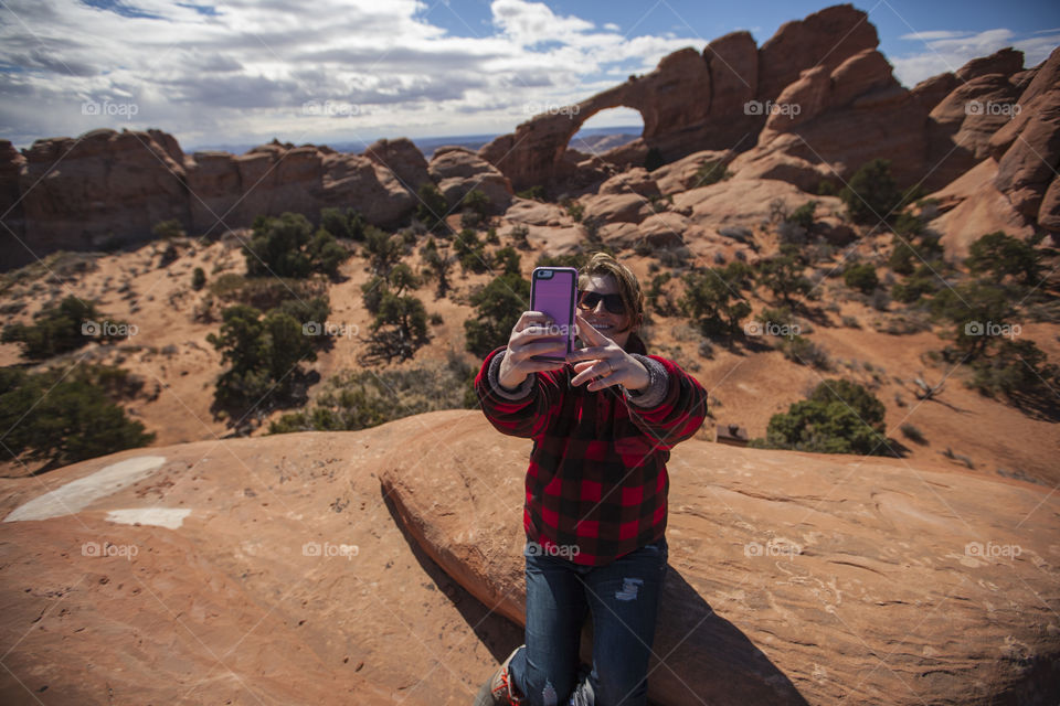 Selfie in the desert 