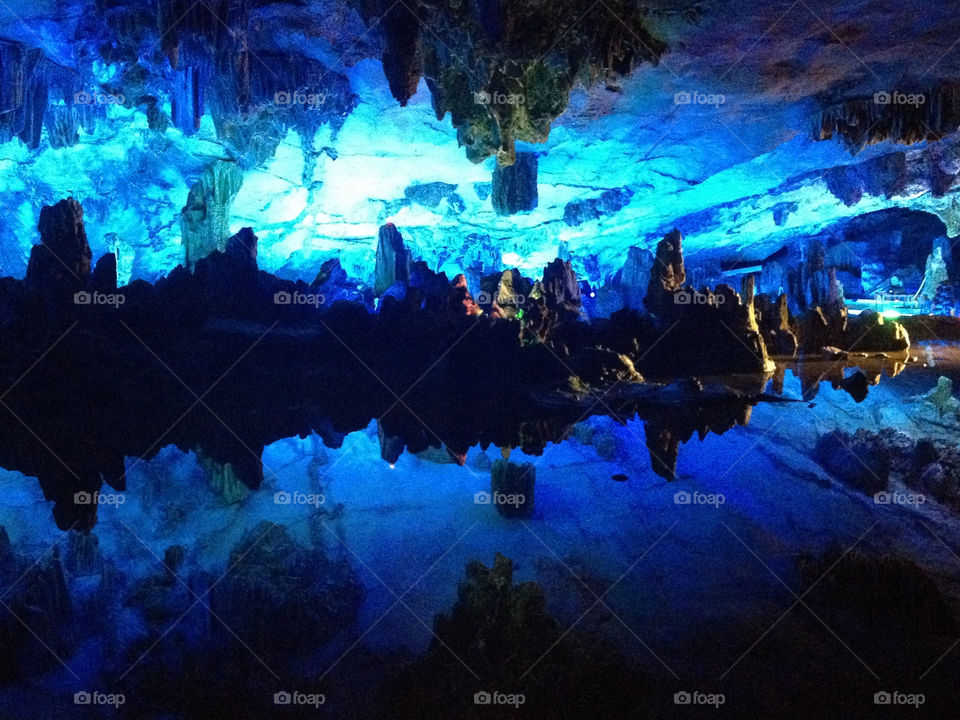 china blue water reflection by nevorozilyo