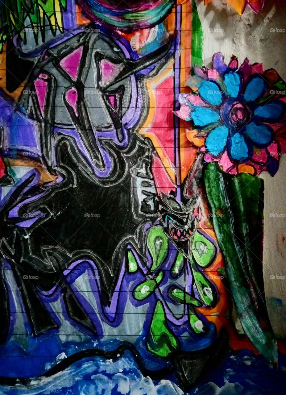 I have shared this piece in sections while making this mission. Each part tells a different story. I also like to show my art...