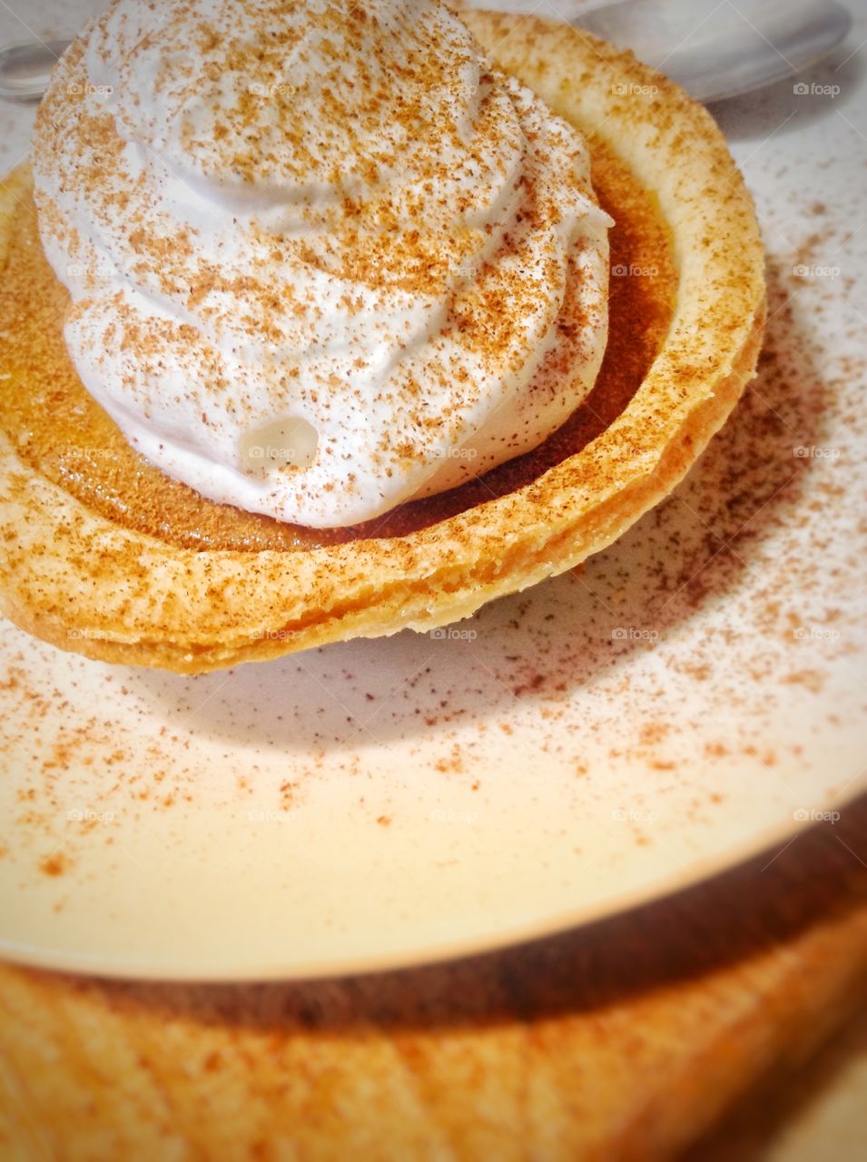 Close up pumpkin pie 