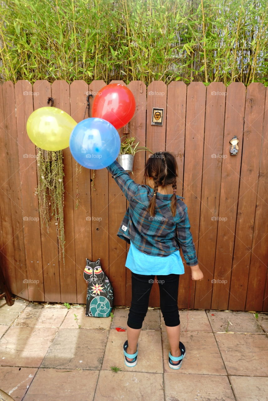 Balloons girl