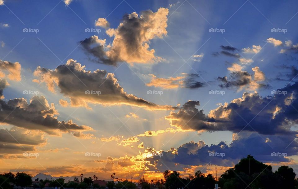 Sunrise in Arizona Desert