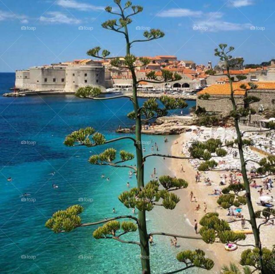 Dubrovnik city from Croatia