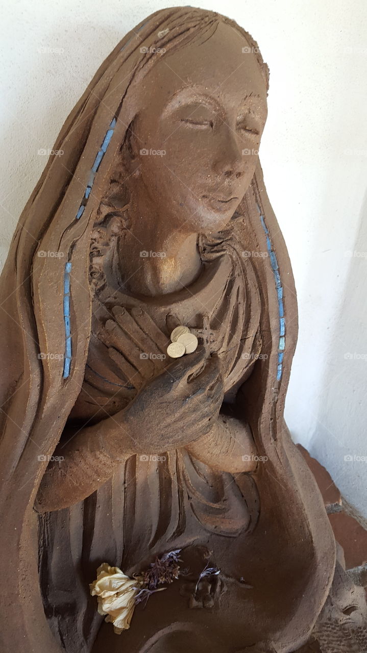 Religious female bust