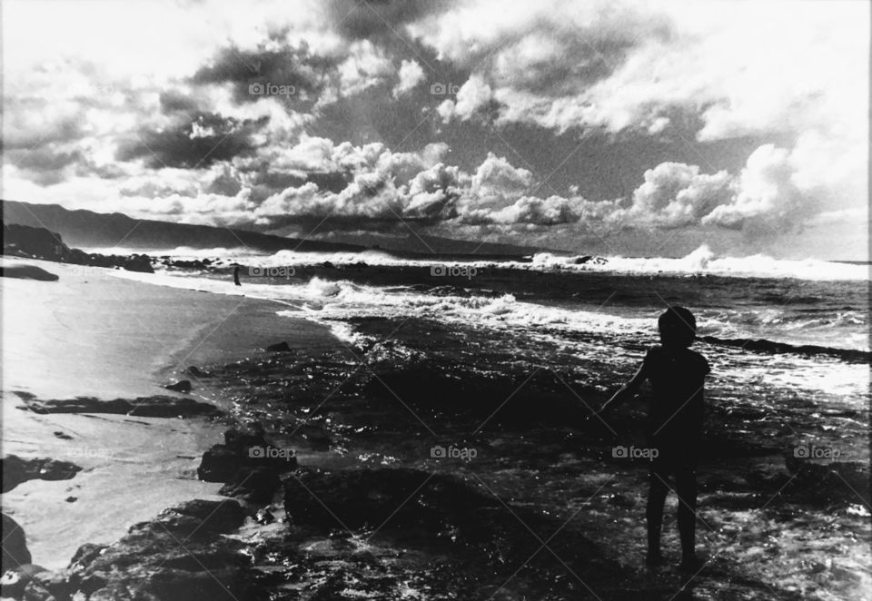 Beautiful Hawaiian beach meets 35mm film camera. 