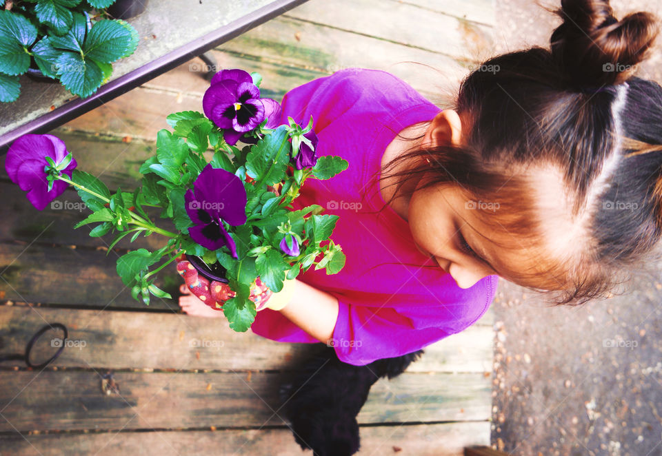 Flower, People, Girl, Beautiful, Child