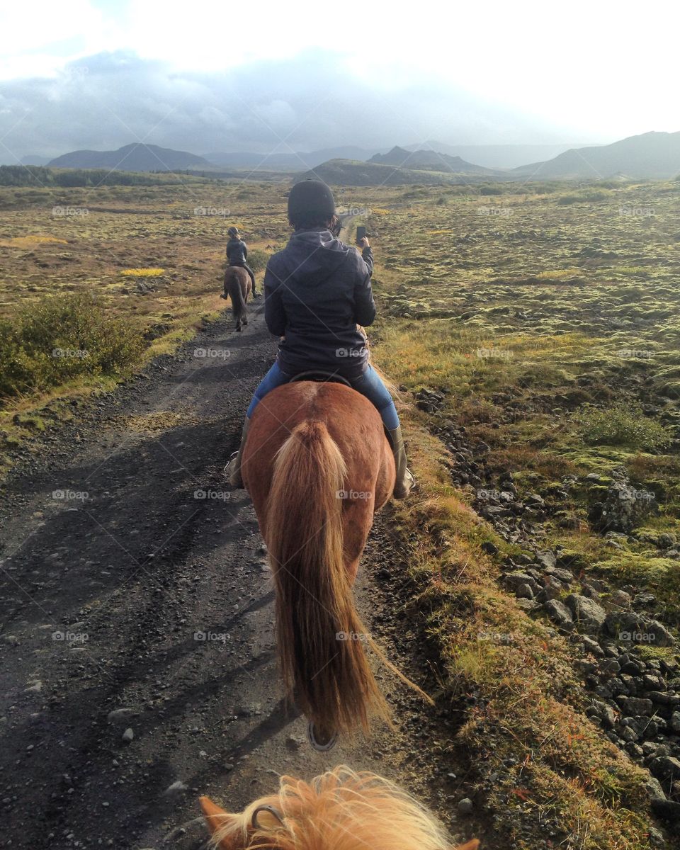 Horseback riding in Iceland 