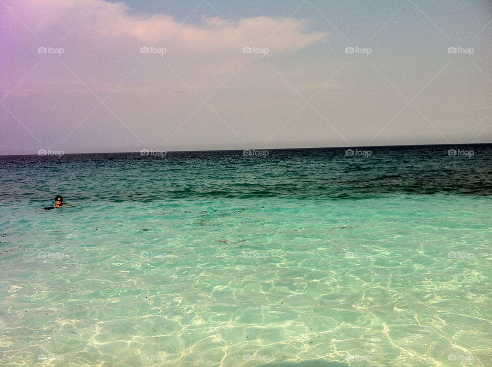 beach sky green blue by aishhaa