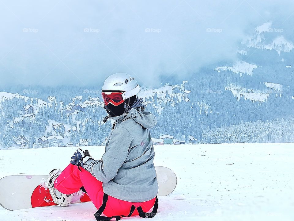 Snowboard girl