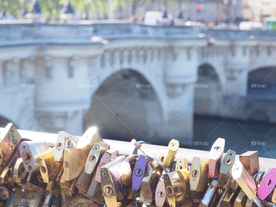The lock bridge in Paris!