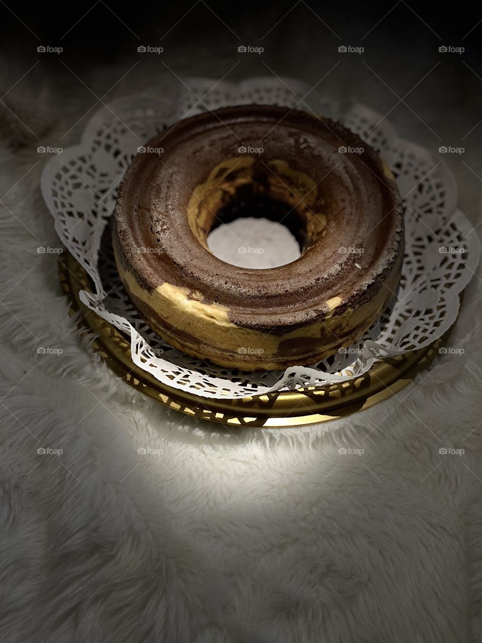 Yami cake with chocolate vanilla and cinnamon 