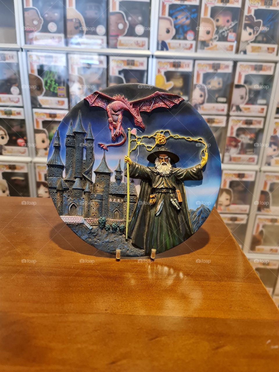 awesome Wizard commanding the rage of the dragon