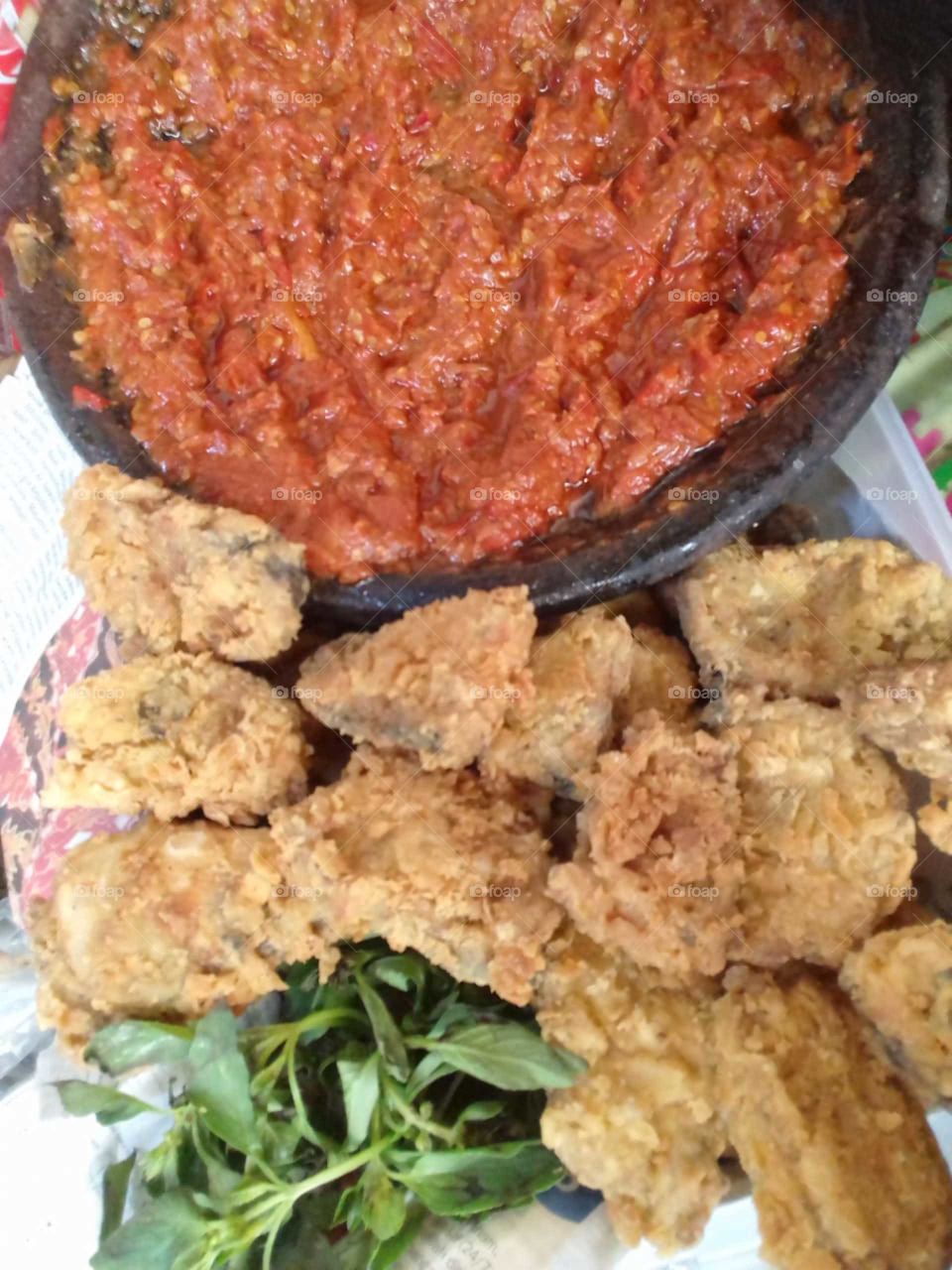 Milk fish and Chili shrimp paste