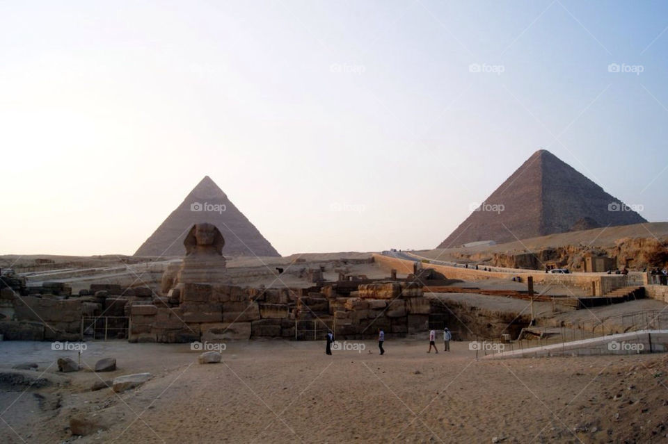 history egypt pyramid sfinx by peder66
