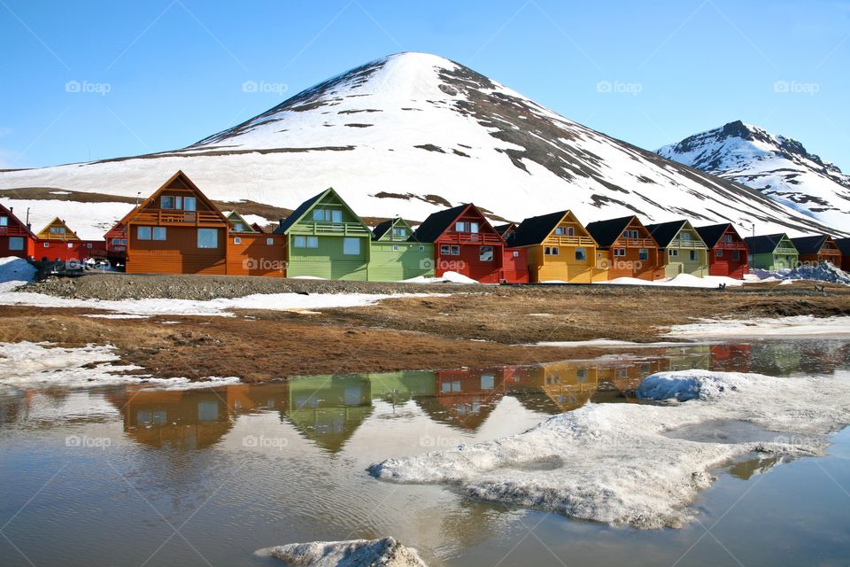 Houses on Svalbard. 