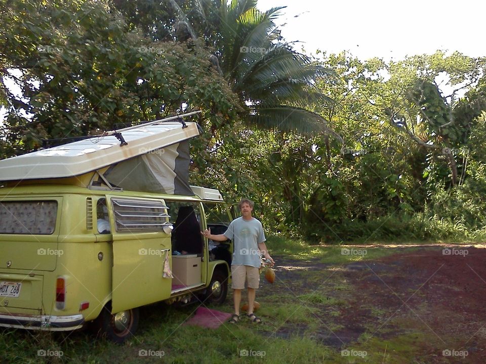 Aloha hippies . hanging out on the big island of Hawaii, doing the hippy thing