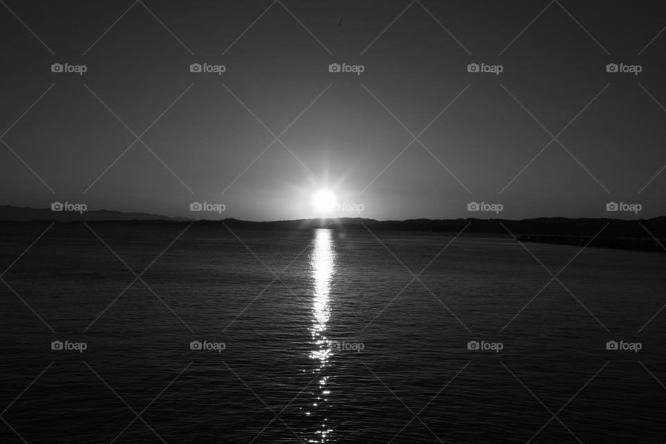 Sunset with no colours 