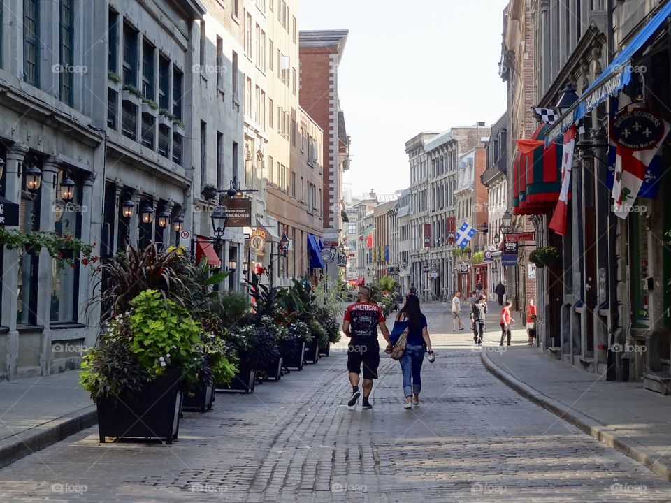 Old Montreal (French: Vieux-Montréal) is a historic neighbourhood within the municipality of Montreal in the province of Quebec, Canada .         OldMontreal's narrow cobblestone streets are full of lively plazas and charming shops and cafes