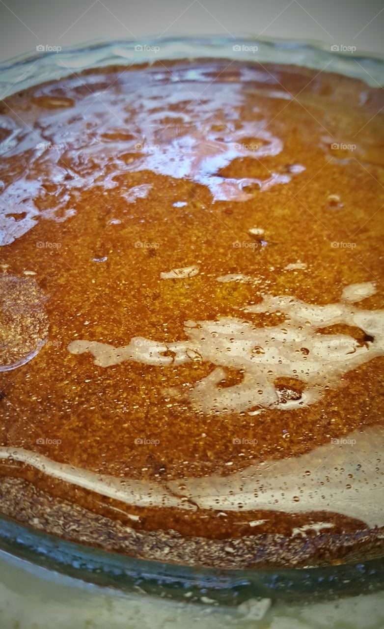 homemade honey glazed cornbread