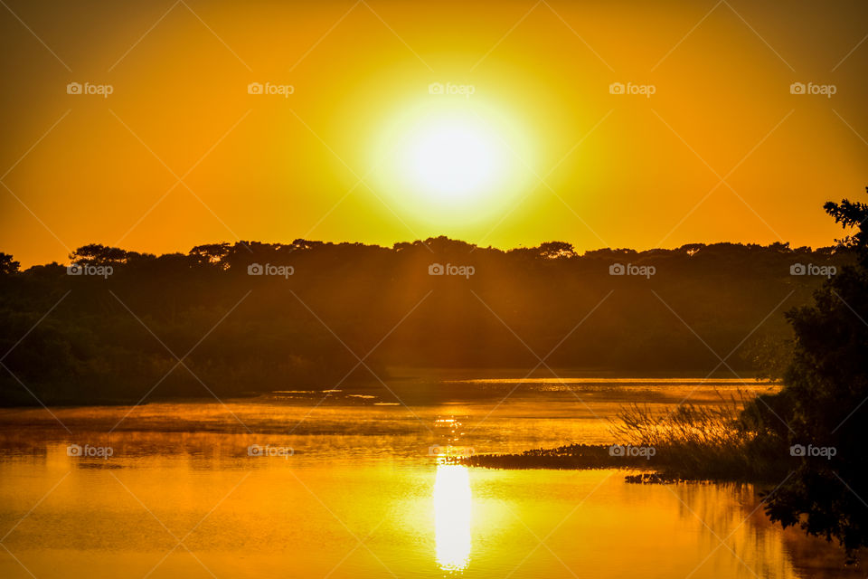 Sunset at pantanal 