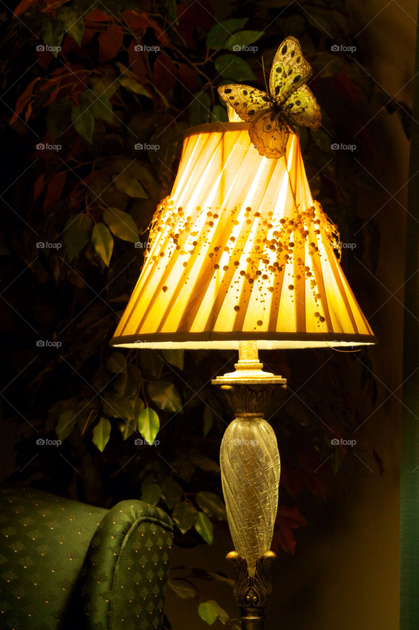 butterfly lamp still life by djulien